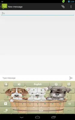 GO Keyboard Sweet Puppy Theme android App screenshot 0